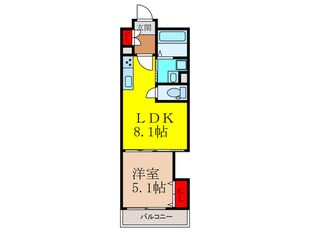 クリエオーレ菱江Ⅱの物件間取画像